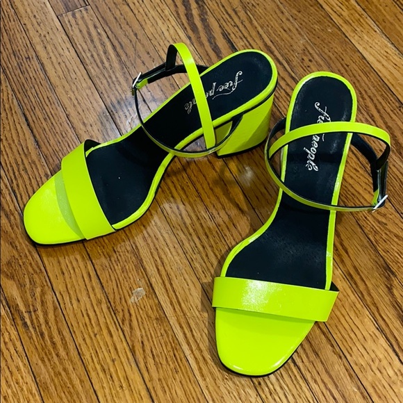 Free People Shoes - Free People Neon Yellow/Green Sandals